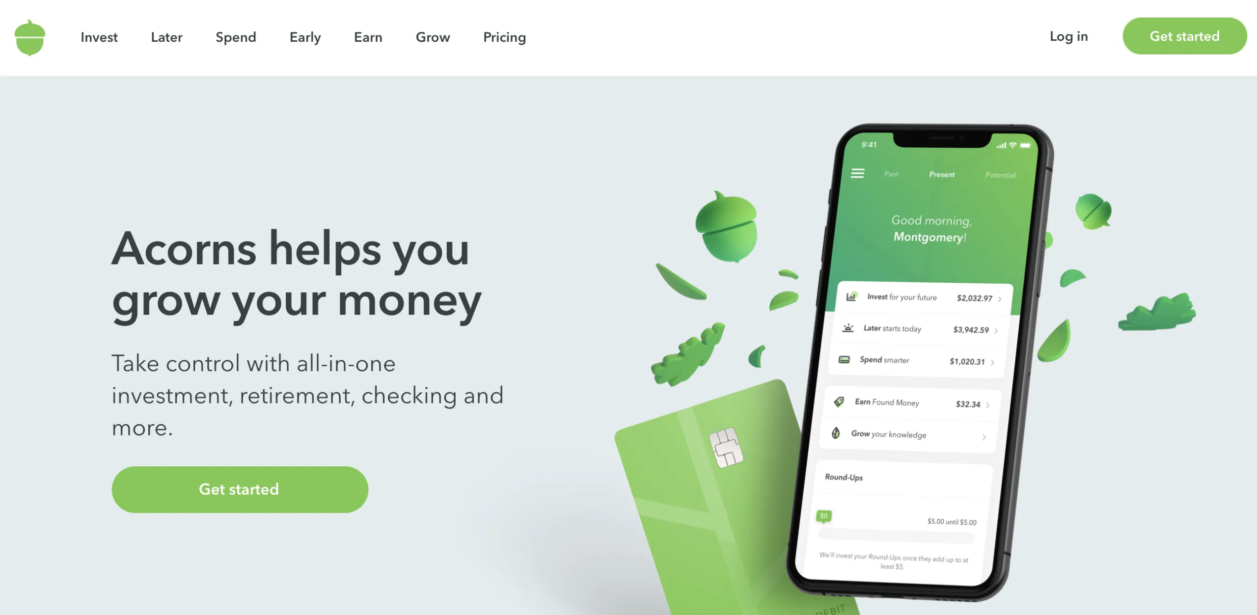automatically invest with acorns