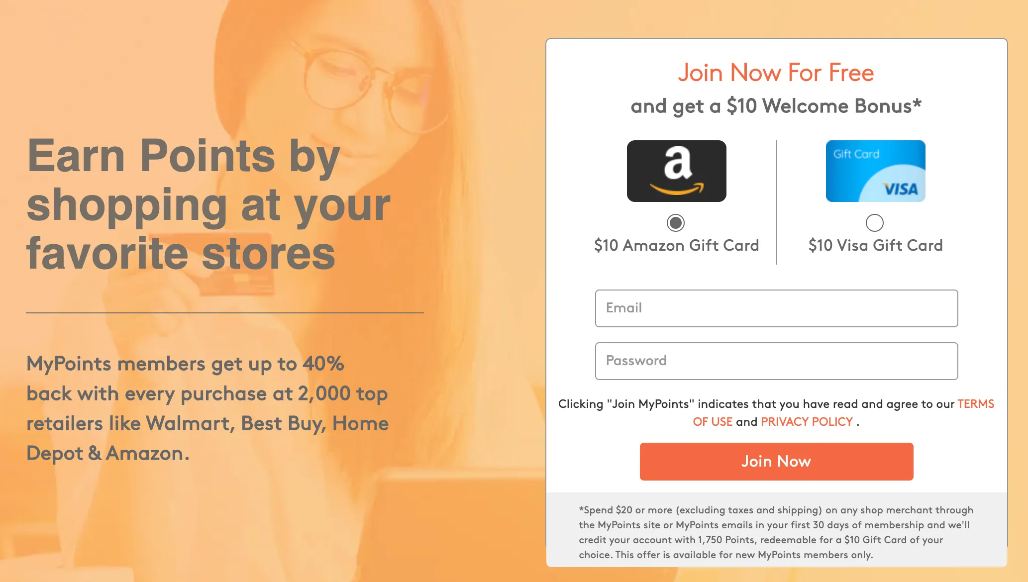 mypoints 10 dollar registration bonus